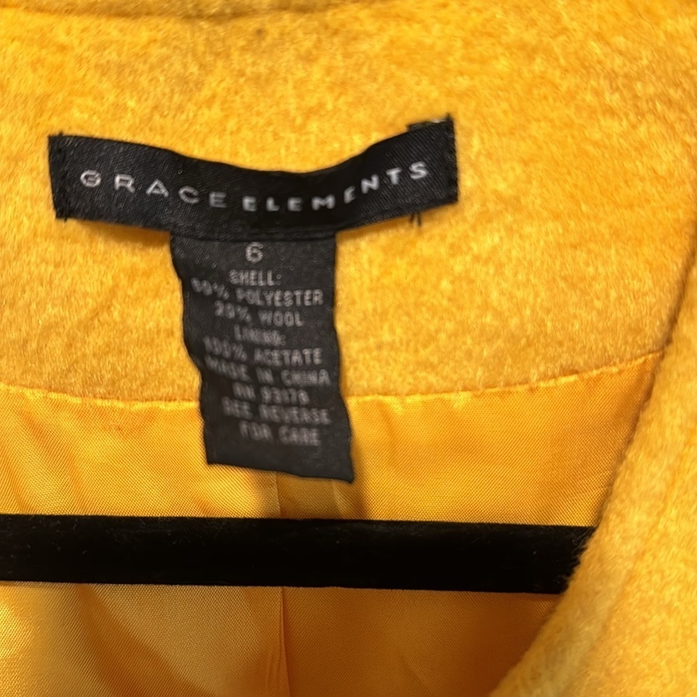 Grace Element Wool Yellow Jacket - image 3